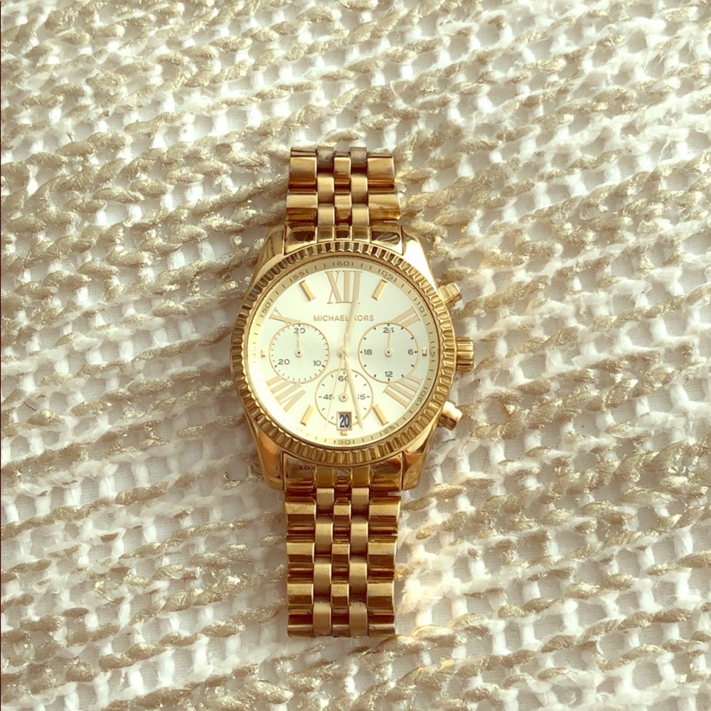 Michael Kors Lexington Gold-Tone Watch
